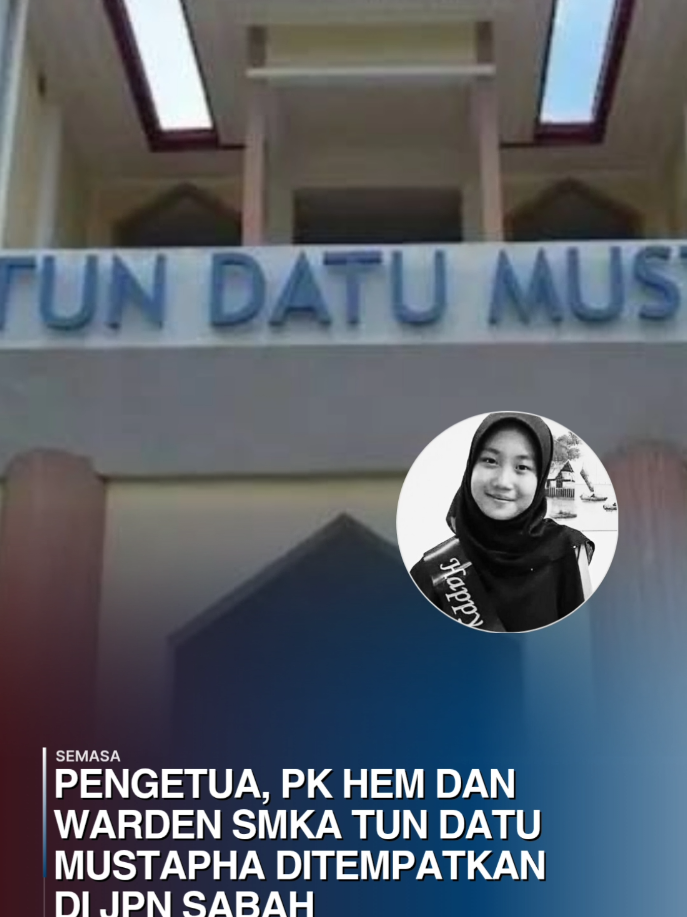 Pengetua, PK HEM dan Warden SMKA Tun Datu Mustapha ditempatkan di JPN Sabah Kementerian Pendidikan (KPM) mengambil langkah menempatkan sementara Pengetua, Penolong Kanan Hal Ehwal Murid (PK HEM) serta semua warden Sekolah Menengah Kebangsaan Agama (SMKA) Tun Datu Mustapha ke Jabatan Pendidikan Negeri (JPN) Sabah. KPM dalam kenyataan media pada Rabu berkata, keputusan itu dibuat susulan siasatan kes melibatkan Allahyarham Zara Qairina Mahathir. Dalam masa sama, KPM menegaskan, langkah itu juga dibuat berikutan pengumuman Polis Diraja Malaysia (PDRM) bahawa Pasukan Petugas Khas Bukit Aman telah mengambil alih siasatan kes berkenaan.#fyp #malaysiatiktok🇲🇾 #malaysiamadani #zara #qairina #rakyatmalaysia 