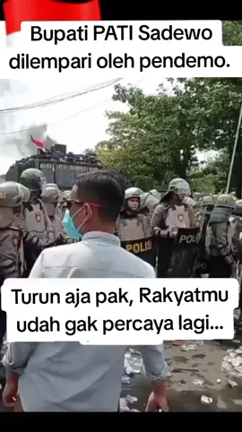 kalau rakyatmu udah gak percaya. mending mundur pak.. #viral #pati #demo #sadewo 