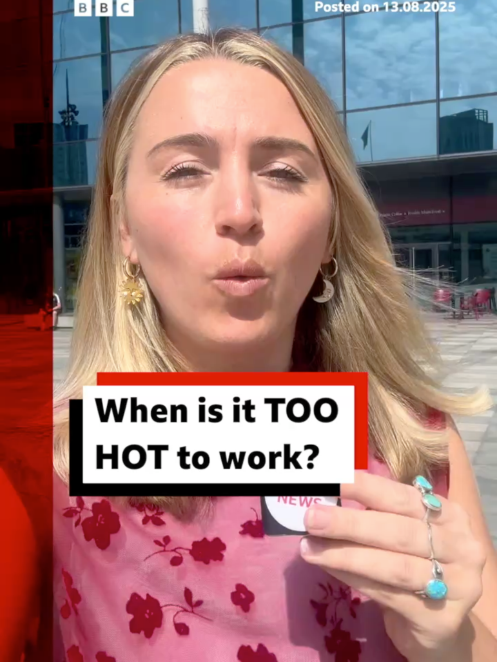 Parts of England are experiencing the fourth heatwave of the summer. #UKHeatwave #UKWeather #Heatwave #Weather #Work #Office #News #BBCNews