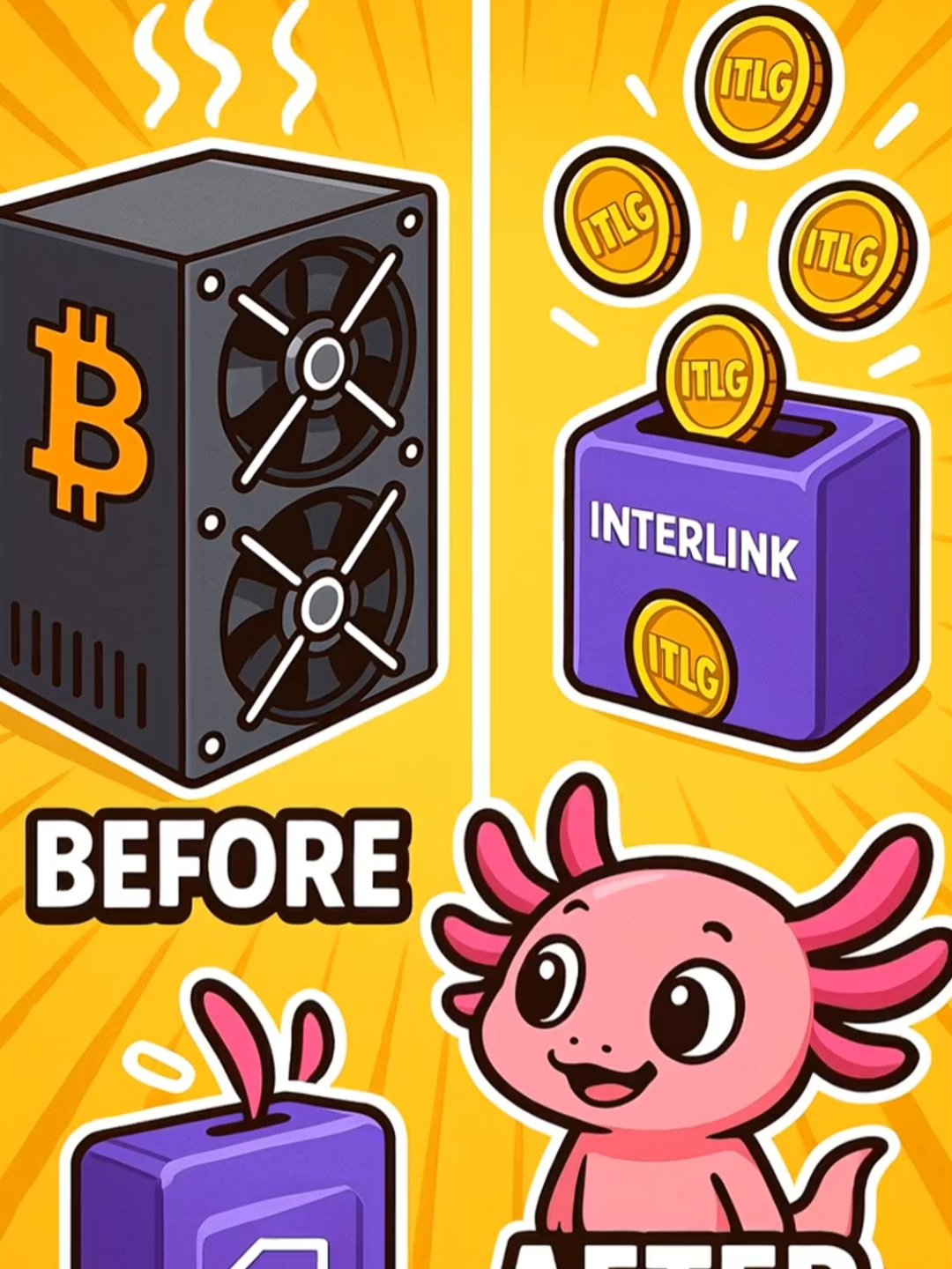 Bitcoin phải cày máy, ITLG chỉ cần… cười một cái! #fyp #tiktok #trending #viral #foryou #interlink #ITLG #crypto #pinetwork #bovagau