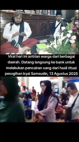 Antrian pencairan berkat dari ritual kyai samsudin #hariini #viralditiktok #fyplagi