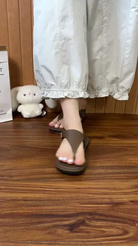Dép kẹp ngón sandal đi xinh #depkepngon #depnu #depxinh 