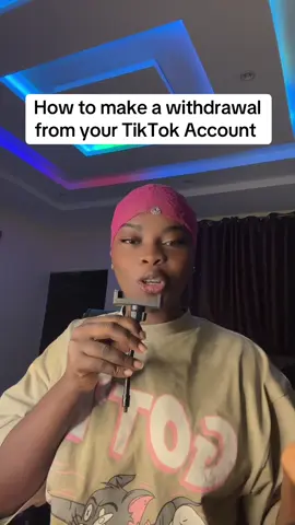 How to make a withdrawal from your TikTok Account 