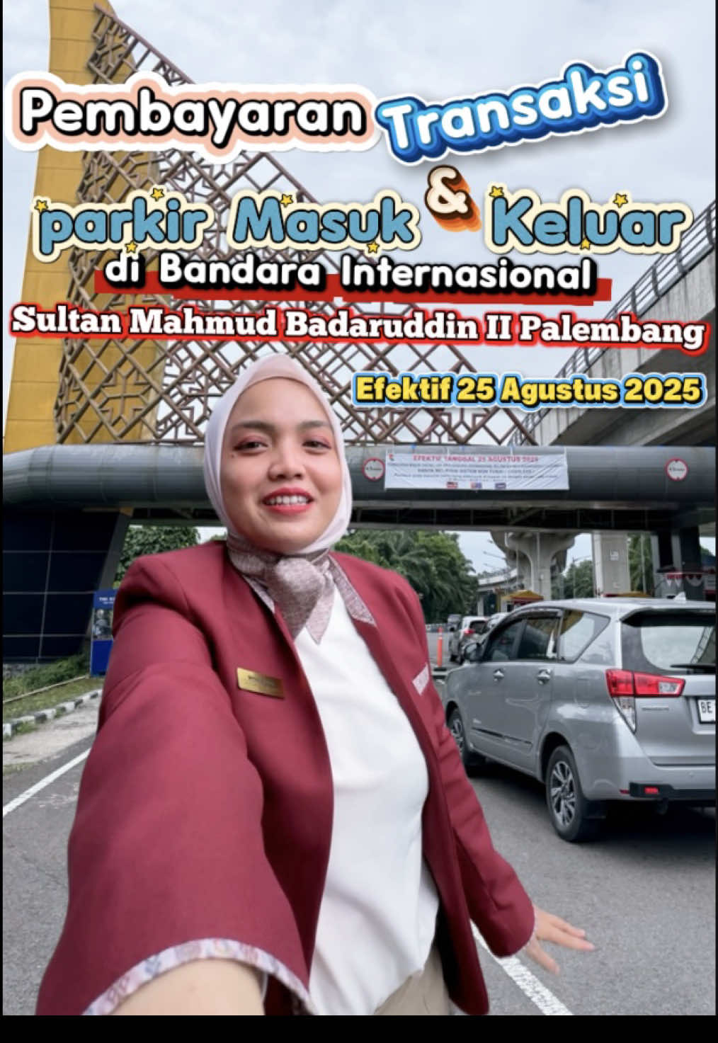 🚗💳 Info Penting! Efektif mulai 25 Agustus 2025, transaksi parkir masuk & keluar di Bandara Internasional Sultan Mahmud Badaruddin II Palembang hanya melayani sistem non-tunai (cashless). Pastikan kamu sudah punya: ✅ Mandiri e-Money atau ✅ BSB Cash (Bank Sumsel Babel) atau ✅ BRIZZI 💡 Cek & isi saldo sebelum datang, biar perjalanan lancar tanpa hambatan! ✨ #BandaraPalembang #CashlessParking #SultanMahmudBadaruddinII #InfoBandara #Palembang                    