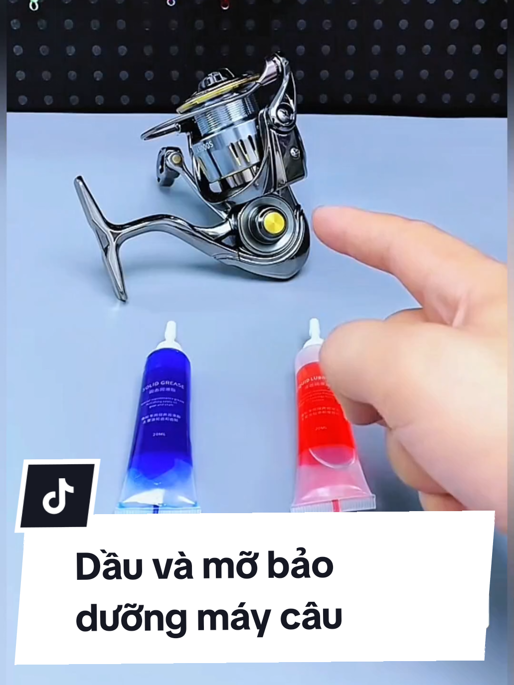 Dầu và mỡ bảo dưỡng máy câu chai 20ml #xuhuong #cauca #anhthufishing #fishing 