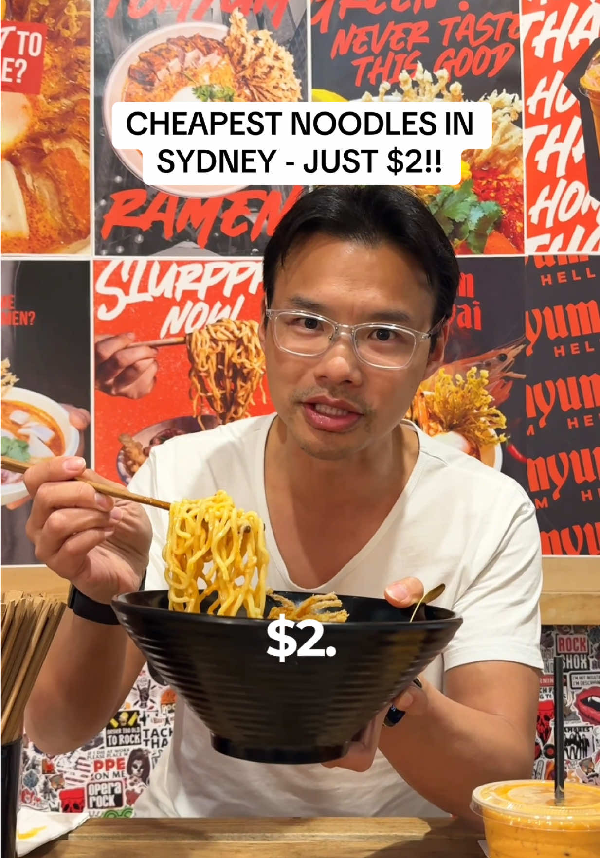 CHEAPEST NOODLES IN SYDNEY. JUST $2! For a limited time from Thursday 13th August - Friday 14th August, Tom Yum From Hell are offering all their noodle dishes for just $2. (Normally upwards of $22). This is to celebrate the opening of their new store in Haymarket Chinatown after the success of their first location at Temperance Lane in Wynyard.  Opens from 11am - 9pm. It may get very busy during meal times, but try to go outside of main lunch or dinner hours to minimise the wait time.  [invite] #ilovesydney #sydney #sydneyfood #sydneyfoodie #sydneyeats           