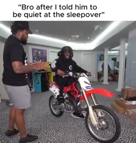 Every sleepover fr 💀 #sleepover #dirtbike #bro #me #kaicenat 