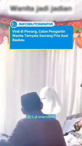 Viral di media sosial wanita bercadar yang hendak melangsungkan pernikahan dengan pria inisial R (25) di Kabupaten Pinrang, Sulawesi Selatan (Sulsel), ternyata seorang laki-laki. Identitas asli pelaku berinisial S (25) itu terungkap setelah cadarnya dibuka. 