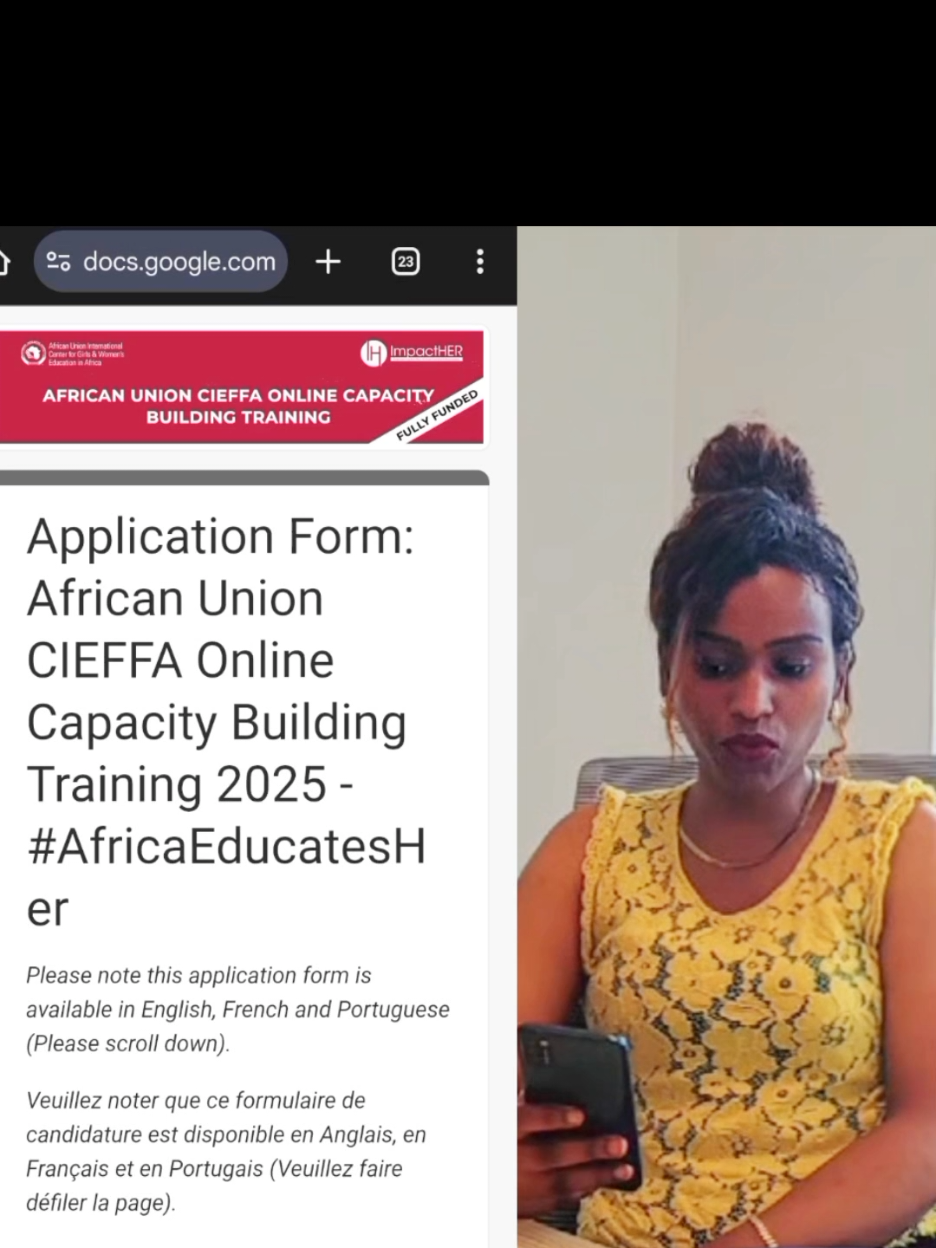 AU application steps for online training  #africanunion #onlinecourse #impacther