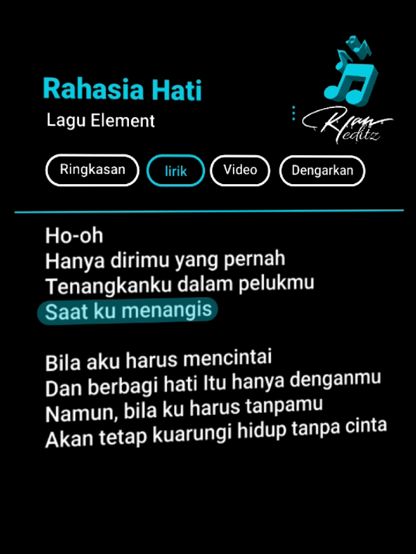Bagian:81 |Rahasia Hati 🎶 #musik #lirikgoogle #liriklagu #rahasiahati #fyp #viral #viraltiktok #foryou 
