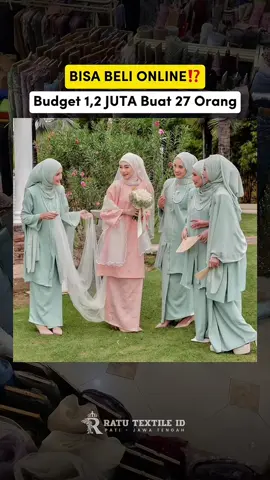 Seragam bridesmaid warna hijau wardah ini manis banget kalau tema nikahan kamu melayu gitu bebs 😍 Kepoin harga hemat seragamannya, dm minra yuk! #seragambridesmaids #bajubridesmiads #bridesmaids #ratutextileid #tokokain 
