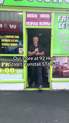 This is our store st 92 High St, Tunstall, Stoke on Trent, one of our 3 stores all packed with furniture bargains! Come and see us today 🤩🤩🤩