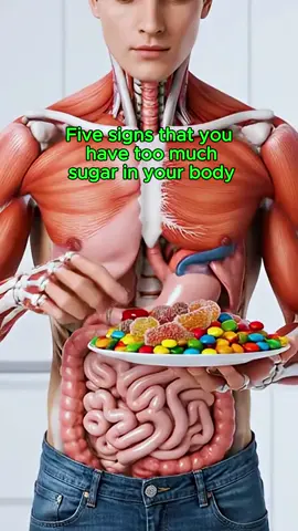 Five signs that you have too much suger in your body.#DidYouKnow #nowyouknow #healthtips #fyp 