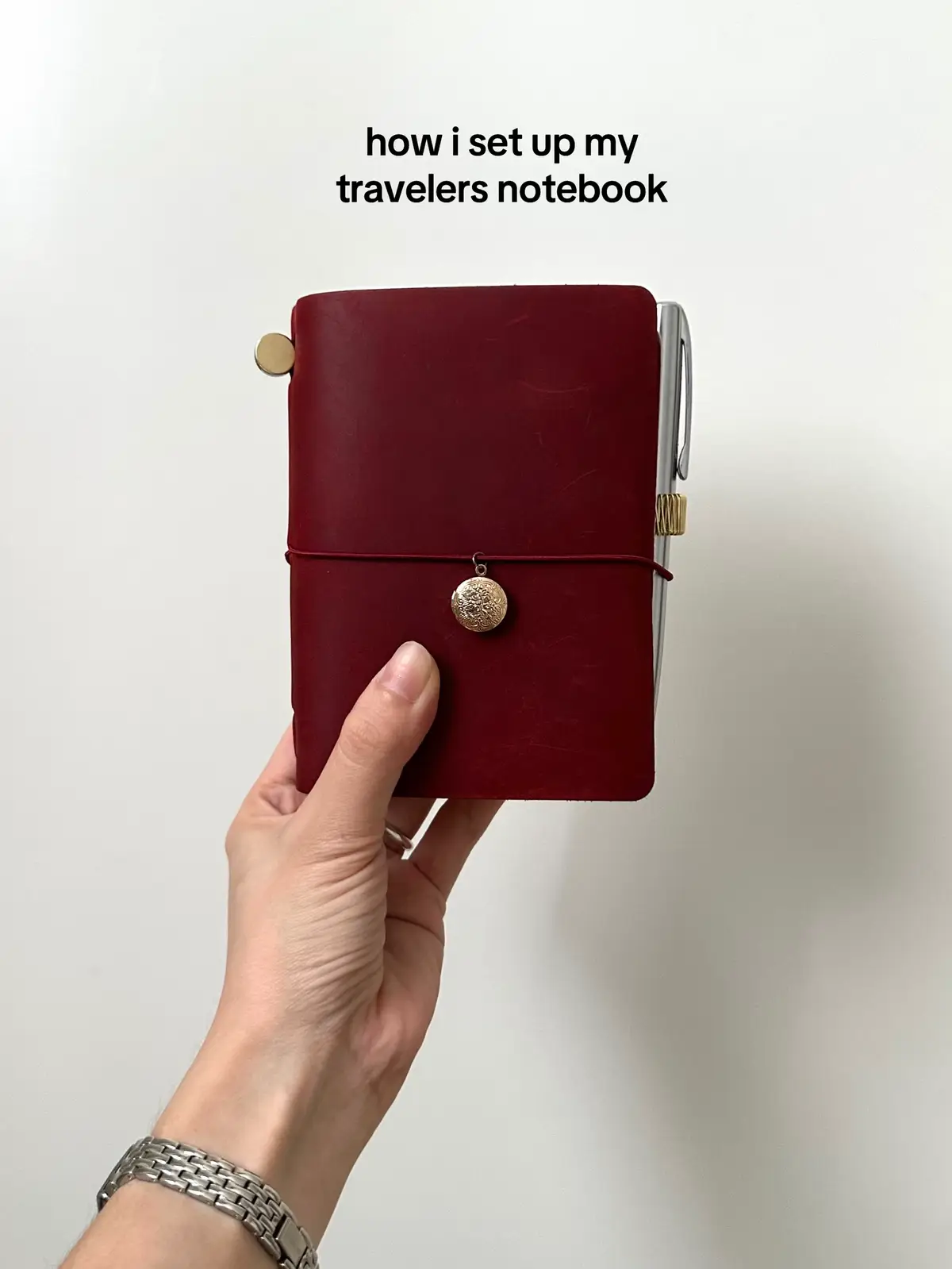 how i set up my travelers notebook #leather #journal #chunkyjournal #leatherjournal #travelersnotebook