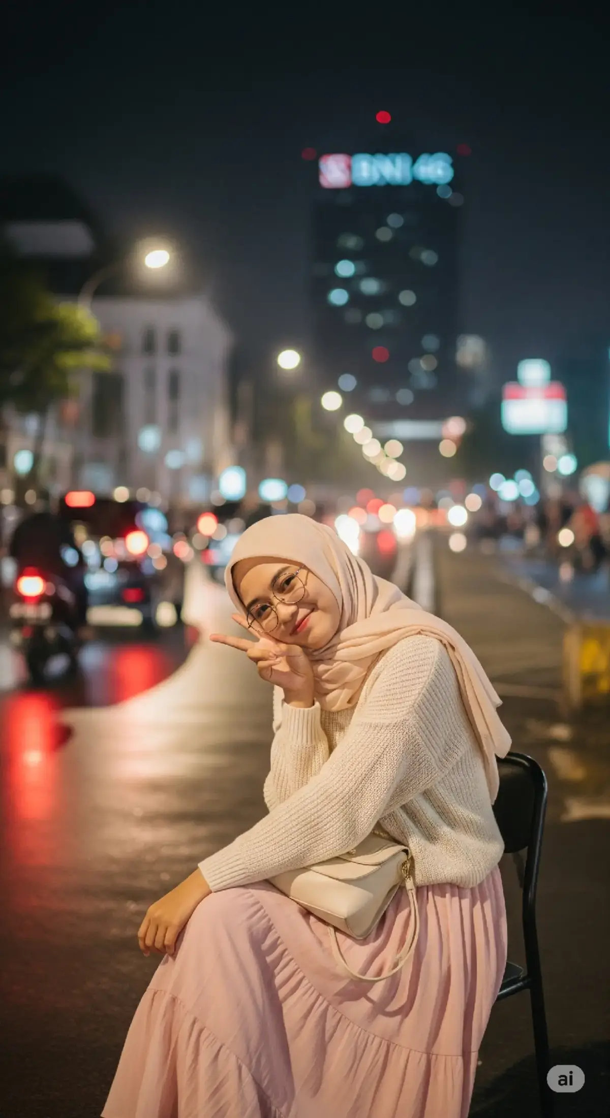 View nya bagus, bikin hati tenang 🥰 Gemini pengen bikin ala ala Jogja, walaupun masih kurang mirip tapi oke lah hasilnya  #gemini #photography #aestheticphotos #fotoai #nightview 