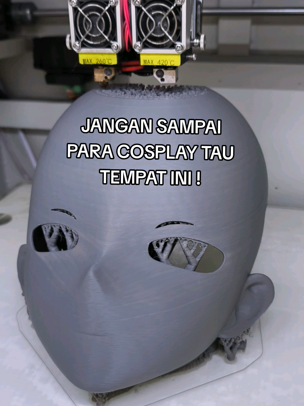 Para Cosplay ga perlu bingung lagi bikin Mask Cosplay favorit kamu yuk langsung aja ke Snapy Benhil ❤️❤️❤️❤️ #3dprinting #cetak3d #anime #cosplayanime #kigurumi 