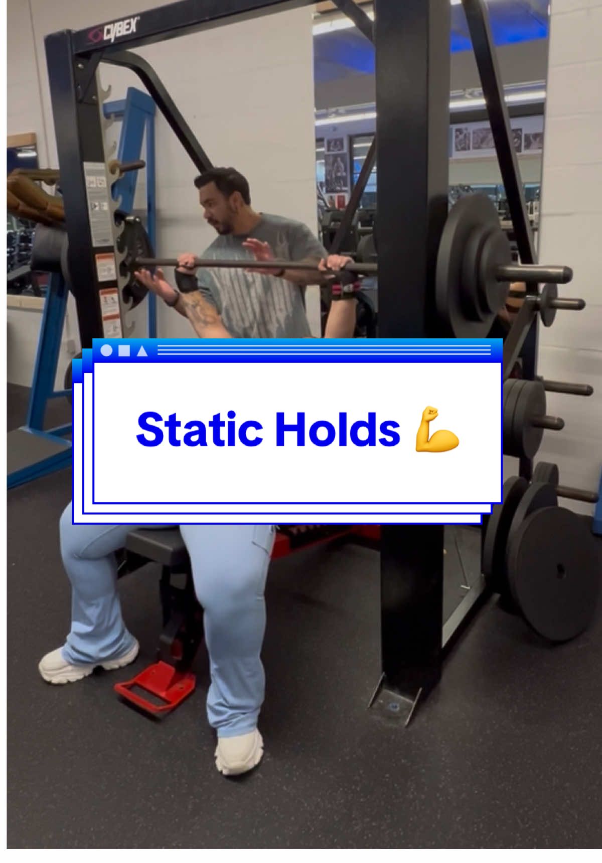 Static holds 💭  The lift that doesn’t move but still makes you stronger 💪 Instead of repping the weight, hold it in place! This will build insane grip strength, activate stabilizer muscles, and teach your body to control heavy weight. If you can hold it, you can lift it 💯  #weightlifting #powerlifting #gym #staticholds #foryou 