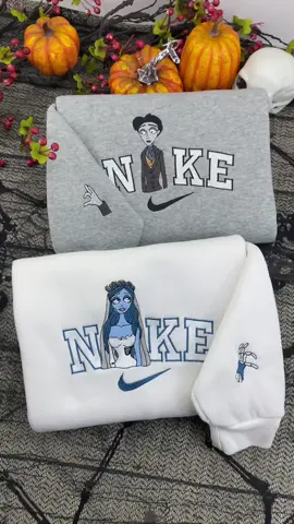 🩵🖤A love story written in the afterlife💀✨  #victorandemily #corpsebride #emilyandvictor #victorcorpsbride #emilycorpsebride #timburtoncharacter #duo #matchingsweatshirts #matchingcouplehoodies #matchingcouple #outfitcouple #hoodie #embroiderysmallbusiness #halloweenlook #halloweenmovie #halloween