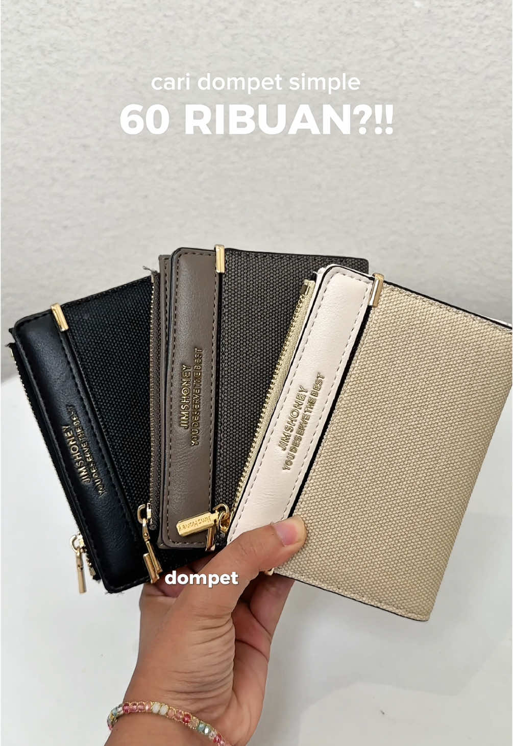 Dompet lipat simple muat kartu banyak cuma 60ribuan!?😆 checkout di keranjang sekarang deh! #GajianSale #PromoGuncang88 #WIBGAJIAN #mellywallet #jimshoney #dompet #dompetwanita 