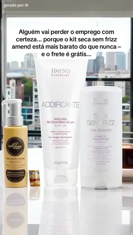 Seca e modela facilmente 💇‍♀️ Mais barato e com frete grátis! #amend #kitcabelo #frizz #oferta #desconto 