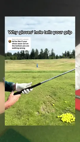 Replying to @Emmett Why glove holes tell about your grip. Not gimmick #arttodo #arttodogolf #golfswing #golfgrip #golfglove #golftrainingaids 