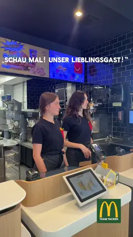 DU bist unser Lieblingsgast 😍 Wir freuen uns auf deinen Besuch bei uns 🫶🏼 #teamtacken #mcdonalds #mecces #frankfurt #Love 