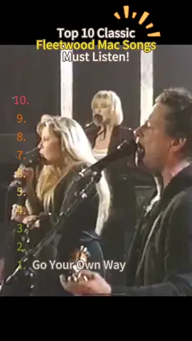 Top 10 Classic Fleetwood Mac Songs#fleetwoodmac #music #oldsongs #foryou #goyourownway 
