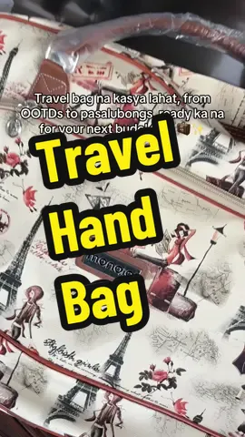 Travel bag na kasya lahat, from OOTDs to pasalubongs, ready ka na for your next budol trip! 🧳✨ #TravelGoals #BudolApproved #travel #bag 
