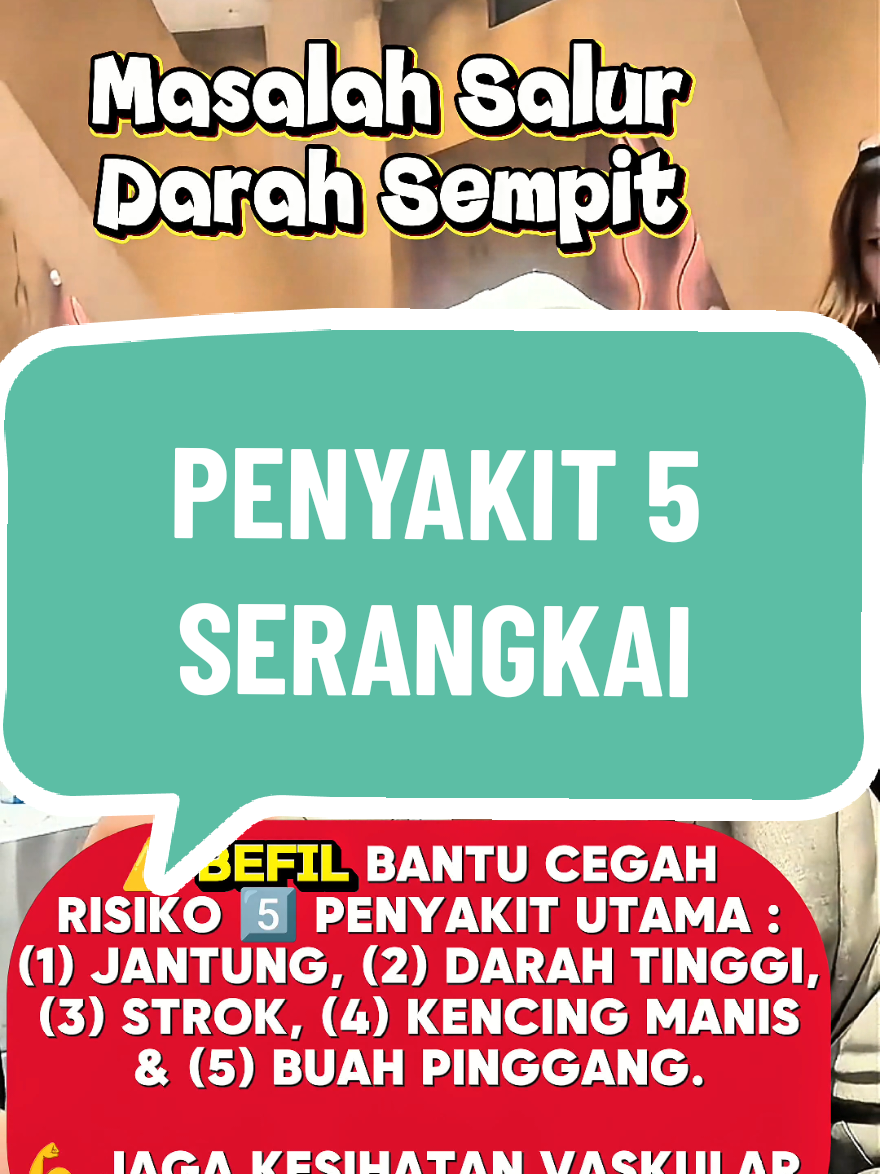 🩺 Penjelasan Dr. Aziz Al-Safi ⚠️ 5 penyakit utama yang semakin meningkat di Malaysia: ❤️ sakit jantung, 💢 darah tinggi, 🧠 strok, 🍬 kencing manis, 🫘 buah pinggang. 🔍 Puncanya? Banyak kes berpunca daripada salur darah tersumbat 🩸 — bila aliran darah terganggu, risiko penyakit meningkat. 📌 Dr. Aziz terangkan: Salur darah = “lebuh raya” 🚗 nutrien & oksigen ke seluruh organ Bila tersumbat, organ kritikal ⚠️ terjejas → risiko maut Ubat moden seperti 💊 cair darah ada kesan sampingan ❗ 🌿 BEFIL diperkenalkan sebagai ikhtiar harian: ✅ Sokong kesihatan vaskular ✅ Lancarkan peredaran darah 🩸 ✅ Bantu fungsi jantung & organ kritikal 💡 Kesimpulan Dr. Aziz: “Jaga salur darah, jaga nyawa.” ❤️‍🩹 #BEFIL #belixzbefil  #beinternational  #jantungsihat  #lancarperedarandarah 
