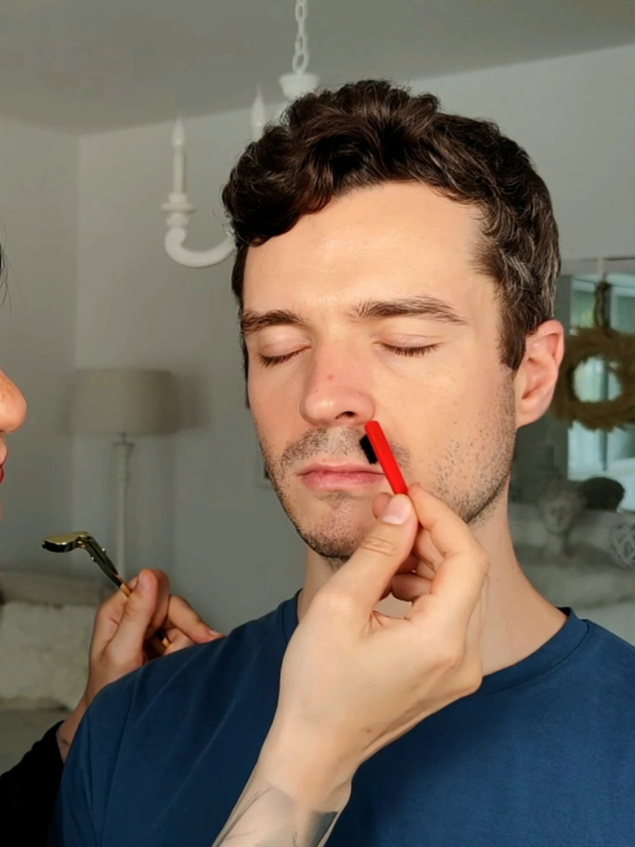 Taking care of his beard #asmr #asmrvideo 