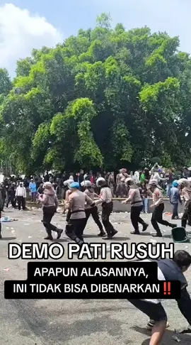 DEMO PATI RUSUH. APAPUN ALASANNYA, INI TIDAK BISA DIBENARKAN‼️ #pati #demopati #demopatirusuh 