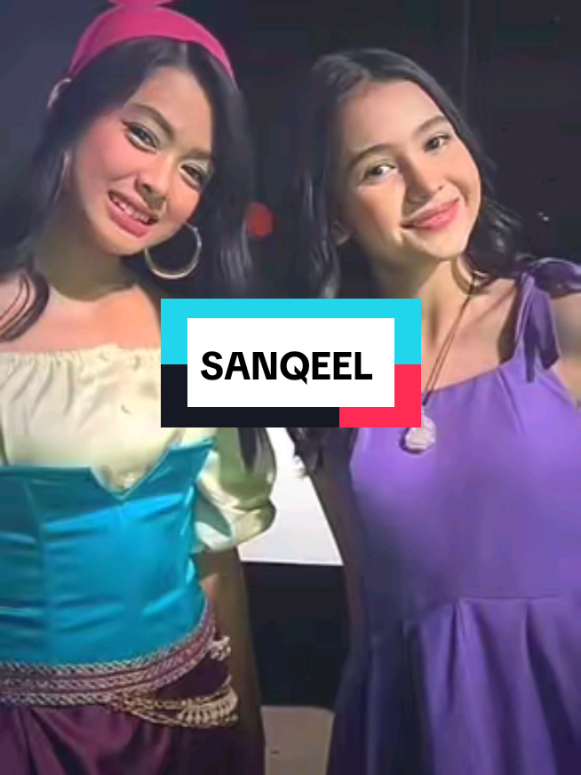 SANQEEL blue and red #sandrinnamichelle #aqeelacalista #asmaragenz #agzedit #promomakanmerdeka 