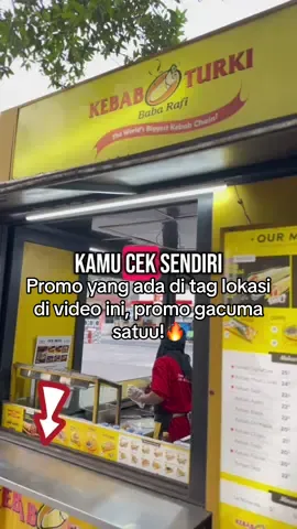 #jelajahbegahmula Promo kebab babarafi ada di tag lokasi gass gasiiikk??! 📍 Kebab Turki baba Rafi Spbu KH Wahab Hasbullah #promomakanmerdeka #babarafi #kebabbabarafi #promokebab 