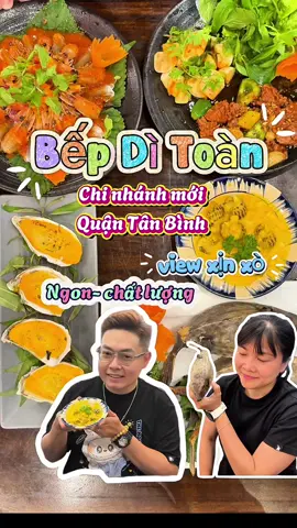 Bếp Dì Toàn(cn mới) hay tên gọi cũ là Ốc Dì Toàn(cn cũ) chất lượng không chỉ giữ nguyên mà còn tăng thêm. Nên lai rai nhớ quán này nhe. Lưu ý ưu đãi nè bạn: ❤️‍🔥Tặng 1 phần Sò Điệp Nhật Nướng Phô Mai khi đặt bàn trước qua page hoặc hotline trước 60p (áp dụng khi đi từ 4 người và từ T2 - T6) ✨ Tặng Panna Cotta/ Bánh Flan cho khách có bill từ 299k ✨ Tặng 1 món bất kỳ cho bàn từ 4 người khi đặt bàn trước qua fanpage ✨ Giảm 10% tổng bill khi đưa thẻ HSSV hoặc cho khách có sinh nhật trong tháng đặt tiệc trước qua Fanpage #binhprincess #ancungtiktok #foodfestontiktok #ocditoandangvansam #CapCut 