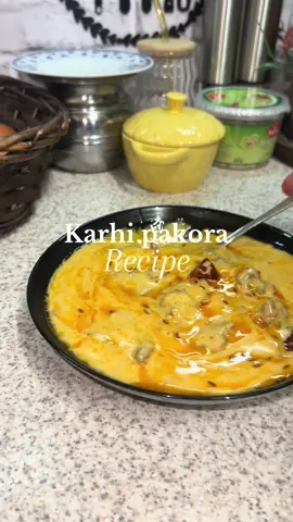 Karhi pakora recipe!  #fyp #karhipakora #desirecipes #pakistani #foryou