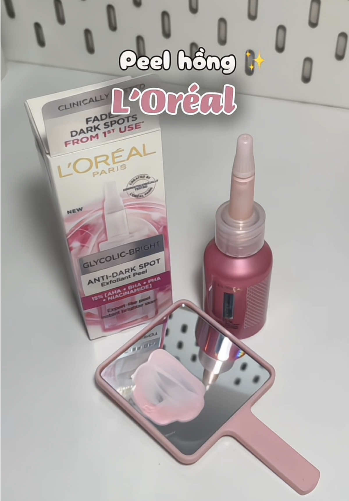 🌸✨Bí quyết giúp da tui sáng khoẻ, đều màu là đây: Peel hồng L’oréal✨🌸#peelhongsangda #chamda #lorealparisvn #TiktokFinds #xuhuong #peelda #skincare #glycolicbrightantidarkspot 