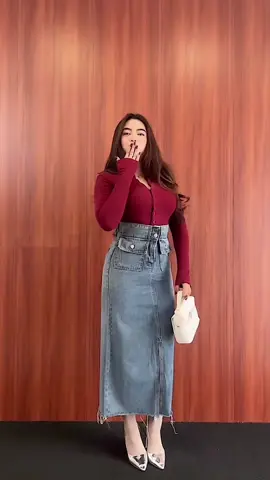 Rok jeanssnya kece bgt❤️‍🔥😘 #fyp 