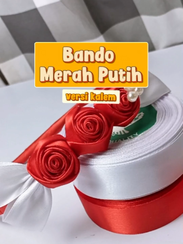 Bando merah putih no rame rame club  @tiranissya  #diybarengtiranissya #lombadiyhiasankepala  #serunya17an 