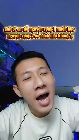 anh ơi em đỗ nguyện vọng 1 muốn học nguyện vọng 2 có cách nào không ạ #LearnOnTikTok #hoccungtiktok #biquyetdodaihoc #thpt #education 