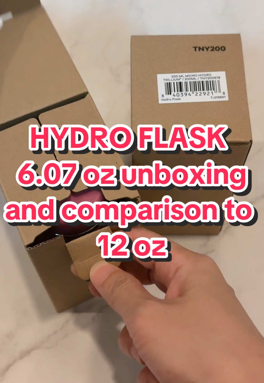 Hydro Flask micro bottle is so cute!! #unboxing #hydroflask #fyp #pov #trend