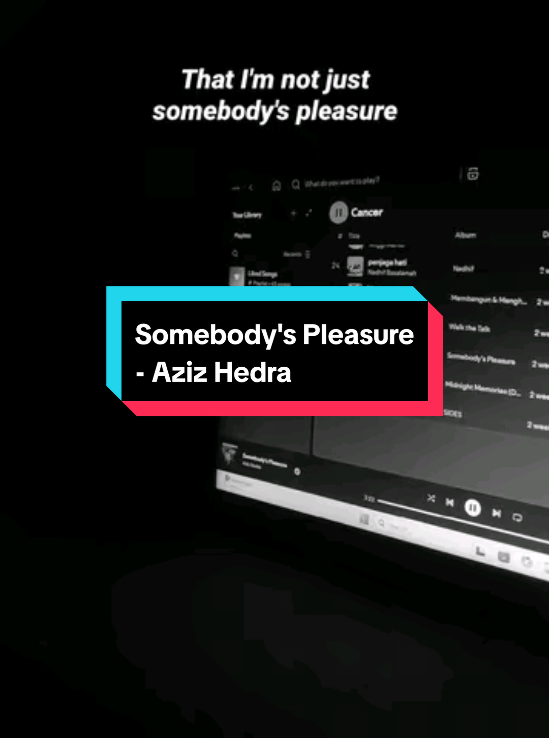 🫀 #foryoupage #liriklagu #somebodypleasure #lyrics #spotify 