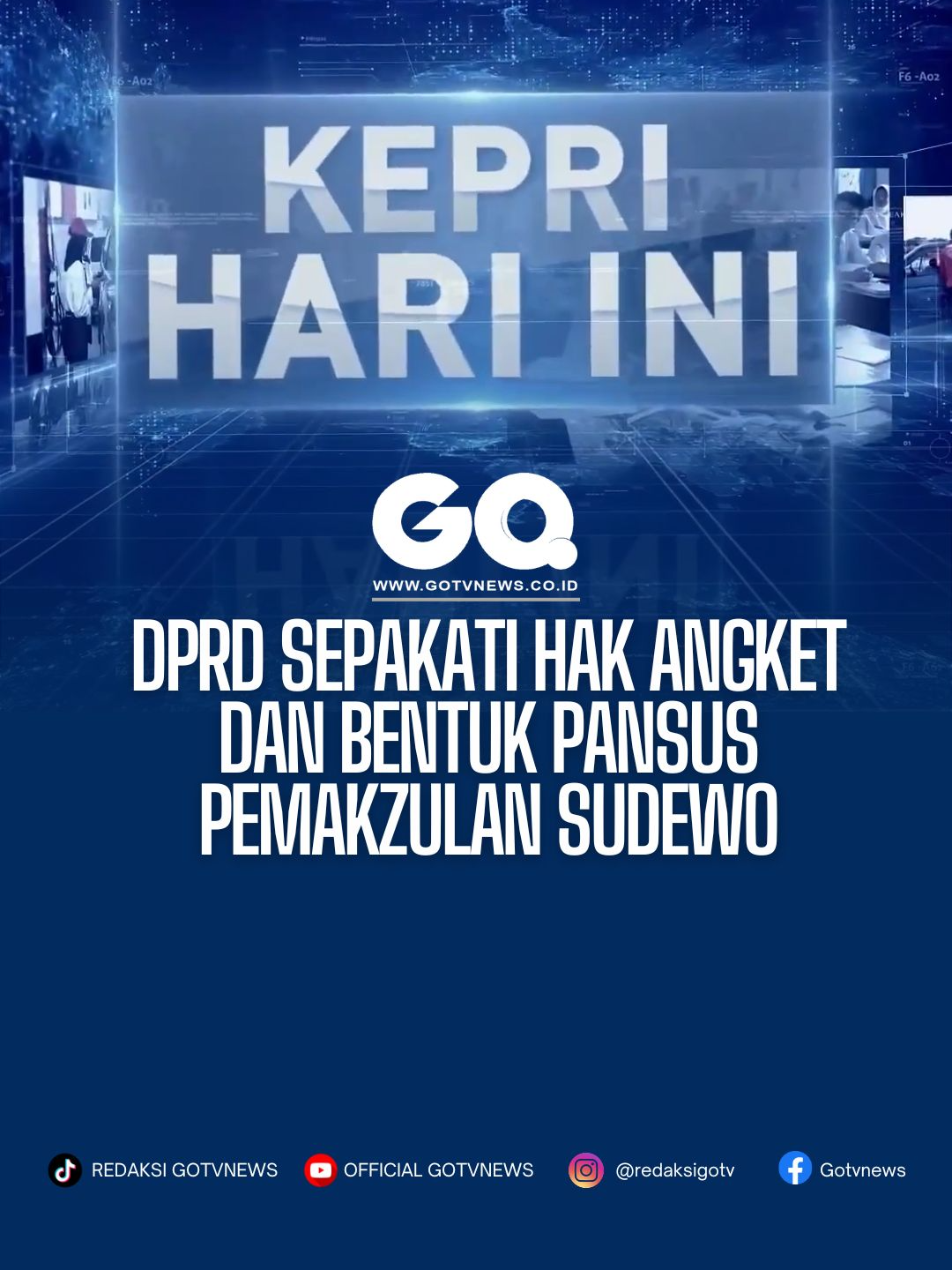 GOTVNEWS, Pati - DPRD Kabupaten Pati sepakat membentuk panitia khusus (pansus) pemakzulan terhadap Bupati Pati, Sudewo, sebagai tindak lanjut kericuhan dalam aksi unjuk rasa pada Rabu (13/08/2025).