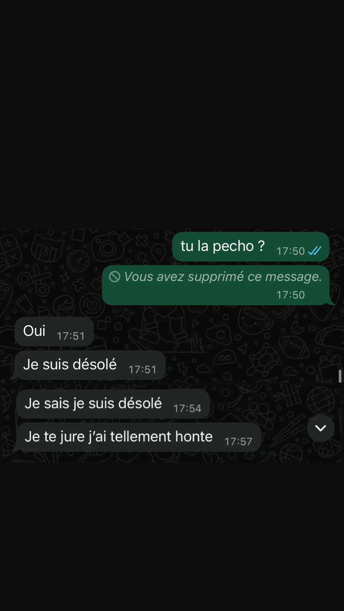 vidéo d’excuse pour la tromperie @etienne_brrr 