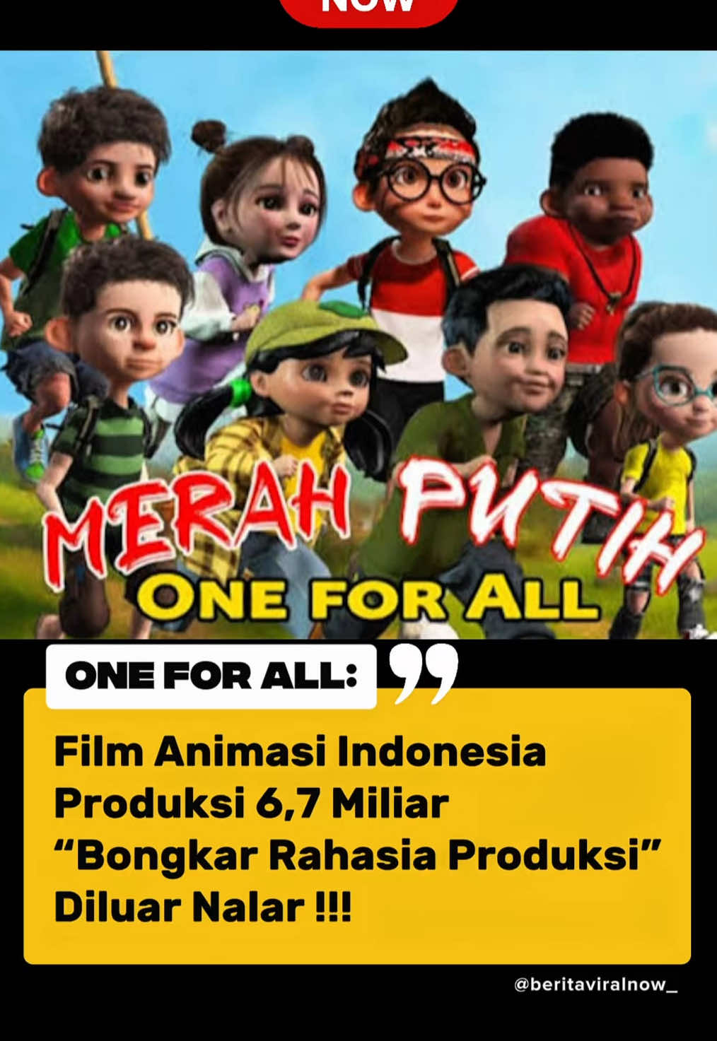 6,7 MILIAR BUAT BEGINI??! 😱 Film animasi Indonesia ini katanya habisin budget sampai 6,7 Miliar… Tapi hasilnya? 🤔 Banyak netizen bilang kayak game jadul… 🎯 Jujur, menurut kalian ini layak atau buang-buang anggaran? #AnimasiIndonesia #OneForAll #FYP #beritaviral #BeritaViralNow 