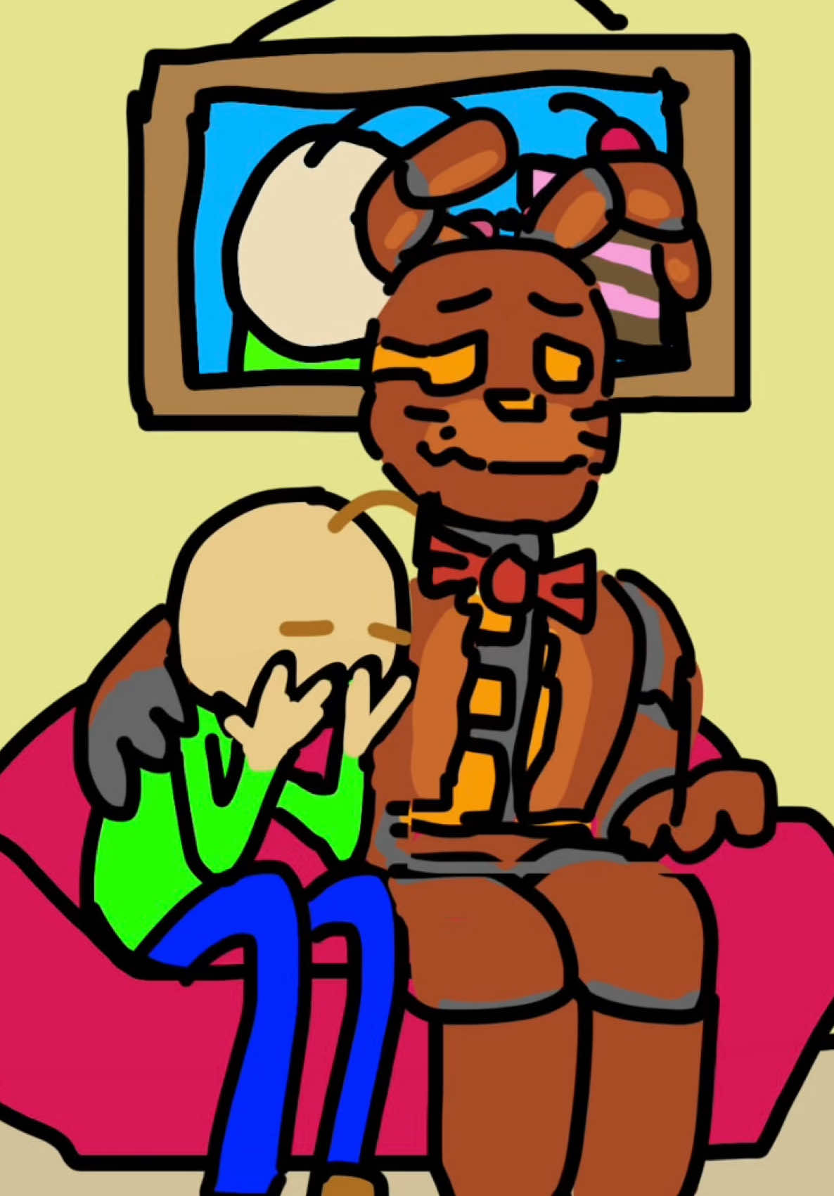 Burger gaze cheats on jack o bonnie #roblox #fyp #baldi #fnaf #sapphiregazeburger #robloxfyp #viral #cheating 