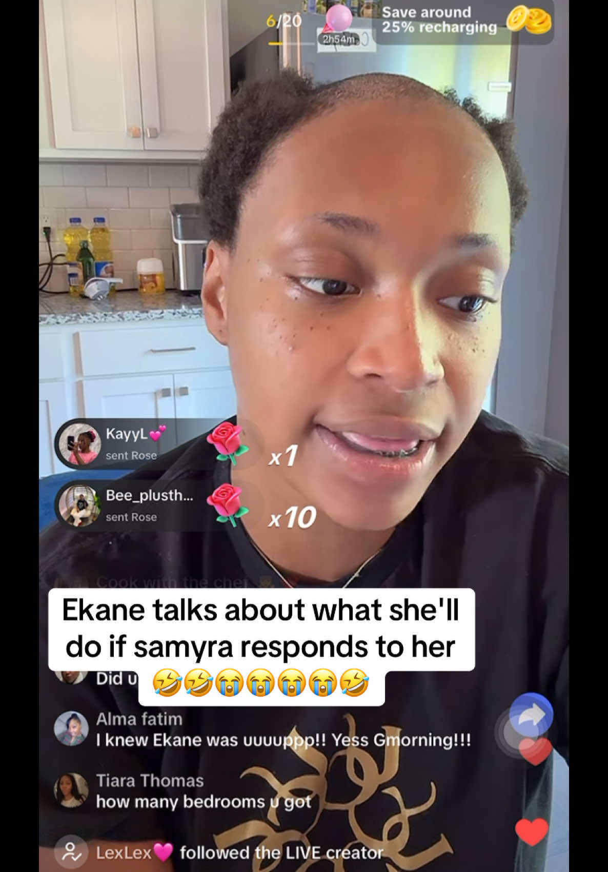 she's hilarious bro 😭😭😭 #ekane #ekanelive #samyra #fyp 