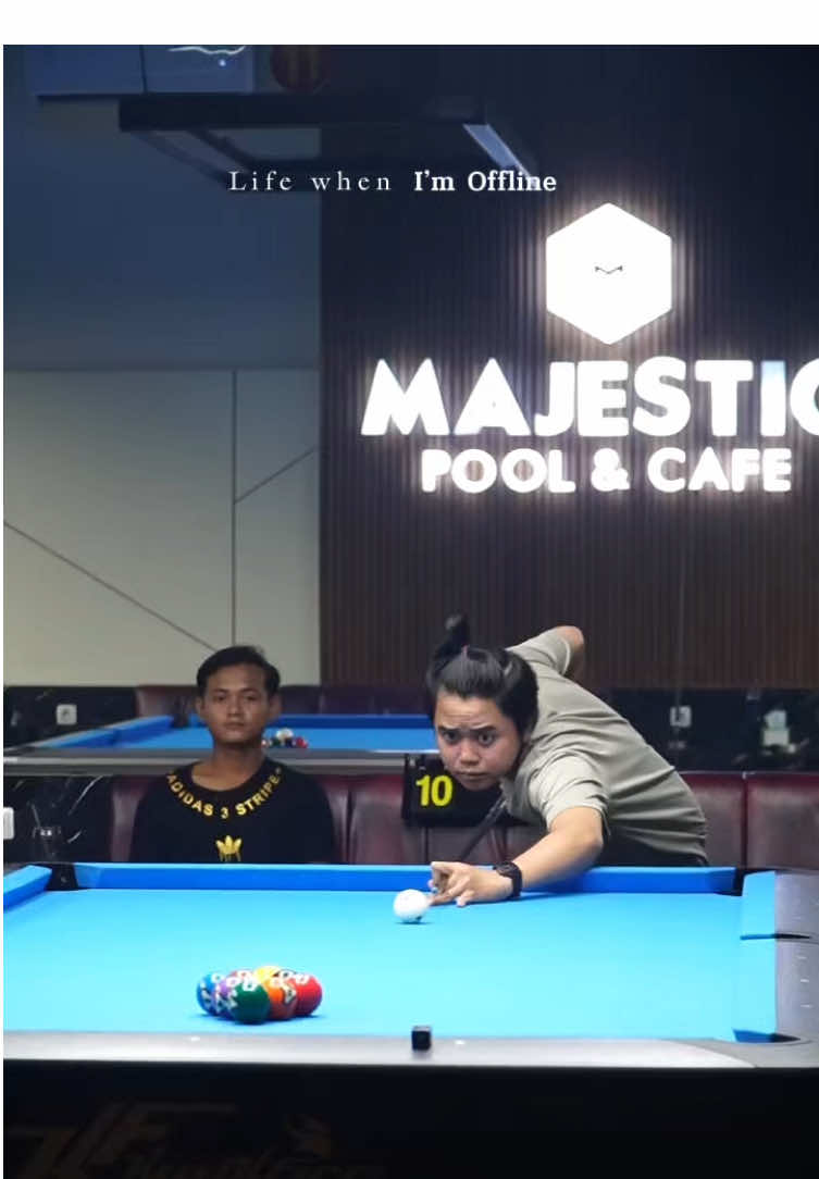 Life When Im Offline. #fyp #billiard #billiardindonesia #majestic #majesticpoolcafe 