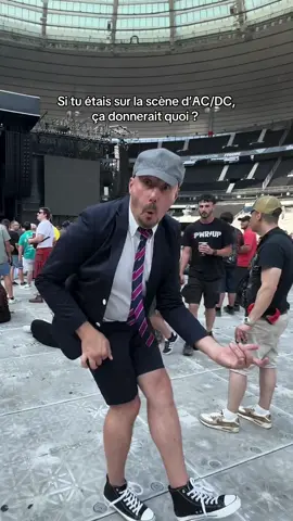Les rock stars du Stade de France ❤️‍🔥 🤘 Let There Be Rock ! Vous avez tout pour faire encore beaucoup de bruit pour le 2e show d’AC/DC sur la plus grande scène de France.  #ACDC #Concert #Rock 