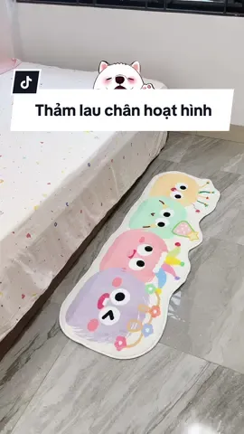 Thảm lau chân hoạt hình siêu xinh 🥰 #thamlau #thamlauchan #thamdecor #nhaxinh
