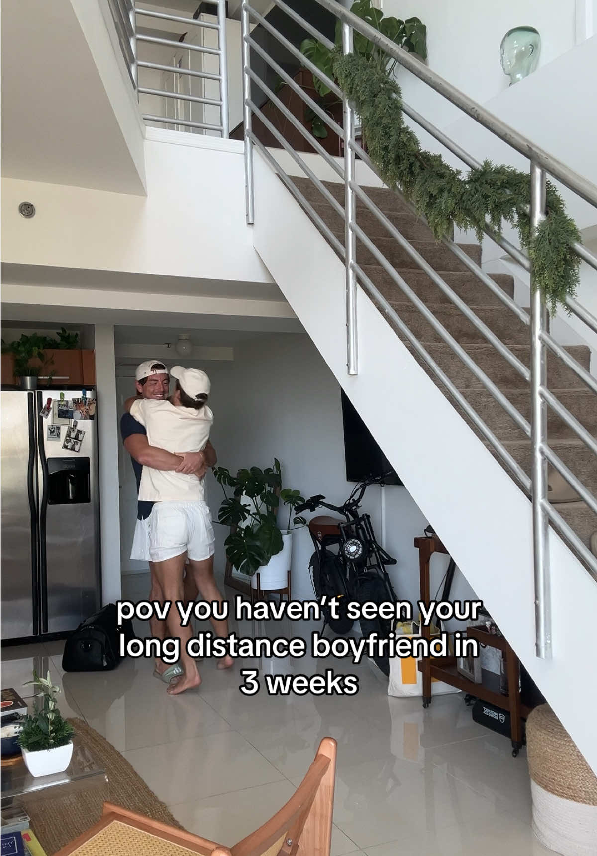 When he’s finally back in the same zip code… #couple #boyfriend @djmurino 